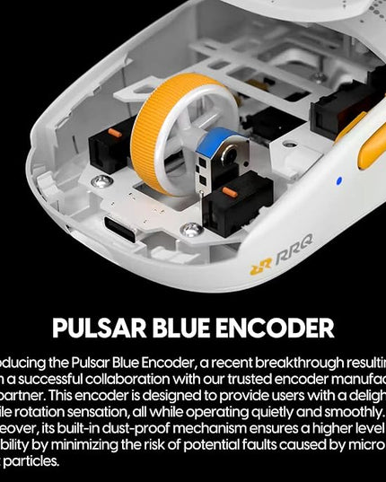 Pulsar x RRQ X2H mini Wireless Gaming Mouse, Limited Color Edition, Ultra Lightweight 1.83 oz (52 g), Symmetrical, Optical Switch, 26000 DPI, PAW3395 Sensor (Mini, RRQ Edition)
