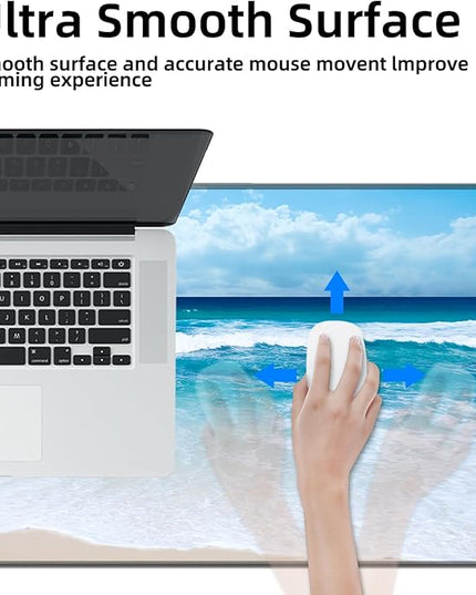 Galdas Gaming Mouse Pad XXL XL Large Long Extended Big Mousepad Non-Slip Rubber Keyboard Mouse Pad with Stitched Edges for Laptop Home Office (31.5x11.8x0.08 Inch) … (Wave 2025)