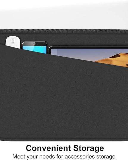 15.6 inch Laptop Case, Durable Computer Carrying Bag Protective Case Briefcase Handbag with Front Pocket, Laptop Sleeve Cover for 15.6 Inch HP, Dell, Lenovo, Asus, Notebook, Grey