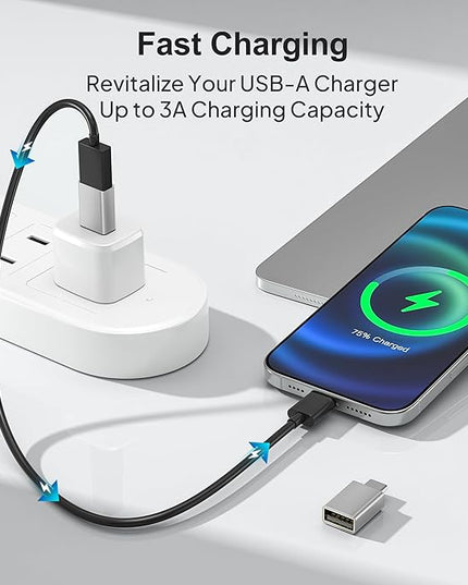 Elebase USB C Adapter for New iPhone 17 16 4Pack,USBC Male to USB 3.0 Female Adapter,Type C Thunderbolt 4 OTG Converter for Receivers Dongles,Hard Disk,Printers,Camera,Tablet,Laptop,Microsoft Surface