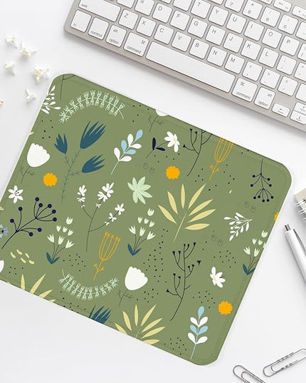 Flower Square Mouse Pad,Non-Slip Rubber Base Mouse Pad,Home Office Decoration Desktop Accessory,Laptop Mouse Pad for Office Laptops,9.4x7.8x0.12in.