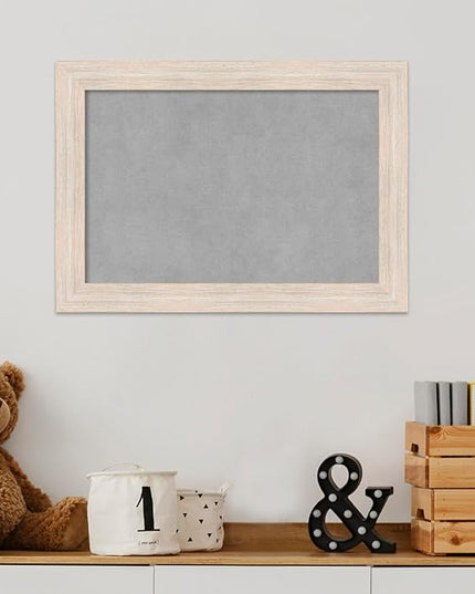 Amanti Art White Framed Magnetic Board 15x21 Small Vision Board for use with Magnets, 100% Metal Sheet to Display Items as Office Decor or for Home Organization in mudroom, Kitchen or Kids Room