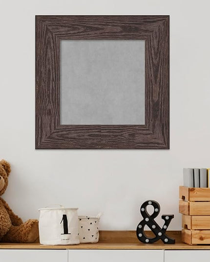Amanti Art Black Framed Magnetic Board 18x18 X-Small Vision Board for use with Magnets, 100% Metal Sheet to Display Items as Office Decor or for Home Organization in mudroom, Kitchen or Kids Room