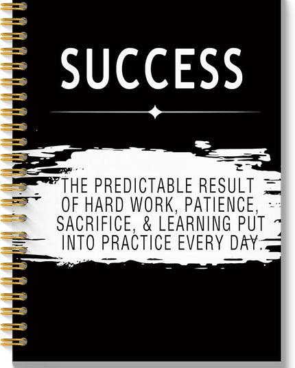 Success Quotes Inspirational Notebook Journal, Motivational Office Notebooks for Work, Inspirational Gifts for Women Men, Office Gifts for Coworkers, Hardcover Spiral Notebook 5.5x8.3