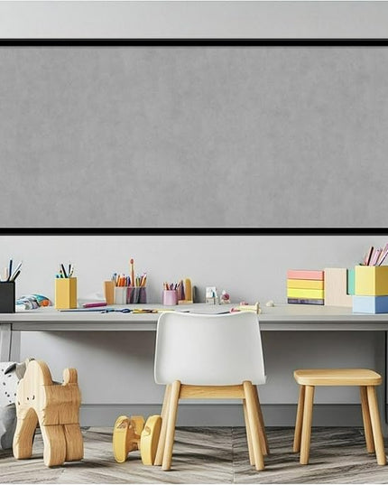 Amanti Art Black Framed Magnetic Board 21x49 Oversize Vision Board for use with Magnets, 100% Metal Sheet to Display Items as Office Decor or for Home Organization in mudroom, Kitchen or Kids Room
