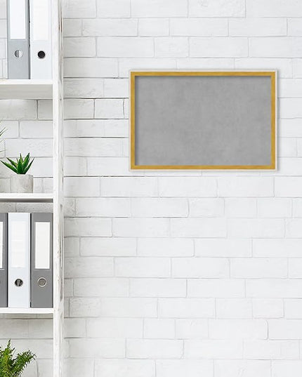 Amanti Art White Framed Magnetic Board 13x19 Small Vision Board for use with Magnets, 100% Metal Sheet to Display Items as Office Decor or for Home Organization in mudroom, Kitchen or Kids Room