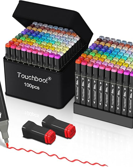 100 Color Alcohol Markers,Dual Tip Art Marker Pen, Classic Series Alcohol Felt Permanent Markers, Animation Art Sketch Sketching, Alcohol-based Markers