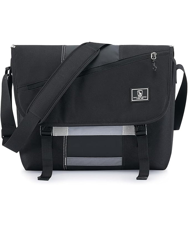 OIWAS Messenger Bag for Men, 14 Inch Laptop Crossbody Bags Women Casual Satchel Shoulder Bag College Travel Office Briefcase