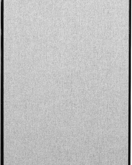 VIVO Freestanding 24 x 66 inch Privacy Panel, Cubicle Divider, Acoustic Wall Partition, Single 24 inch Panel with 2-Sided Zipper Attachment System, Gray, PP-1-T024G