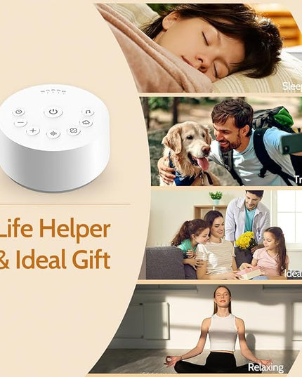Color Noise Sound Machines Sleep White Noise Machine with 25 Soothing Sounds 32 Volume Levels 5 Timers and 4 Sound Categories and Memory Function for Kids Adults and Home