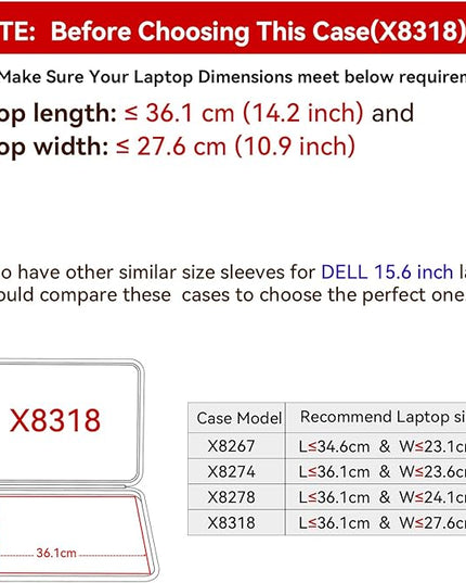 Smatree Hard EVA Protective Sleeve Case Compatible for 15.6 inch DELL G15 5530/5535 Gaming Laptop, for 15.6 inch Alienware M15, Alienware X15 R1/R2 Laptop Bag (X8318)