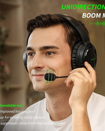 BINNUNE Gaming Headset with Mic for PS4 PS5 Xbox Series X|S Xbox 1 PC NS, Wired Gaming Headphones with Microphone for PS 4|5 Xbox1