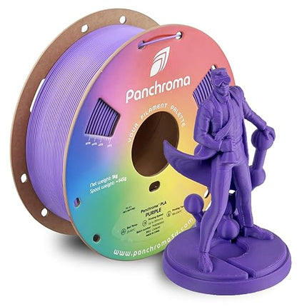 Panchroma PLA Purple 3D Printer Filament, 1.75mm, 1kg Spool, Easy to Print, High Speed Printing, Tangle Free, AMS Compatible, Perfect for Toys, Decor, Miniatures, Models & Cosplay