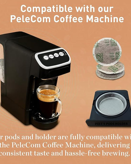 Peet’s Café Domingo Coffee Pods – 48 Count (3 Packs of 16) – Medium Roast with Smooth, Balanced Flavor and Aromatic Finish – Compatible with Pelecom Coffee Machines – Peet’s Coffee Pods & Capsules