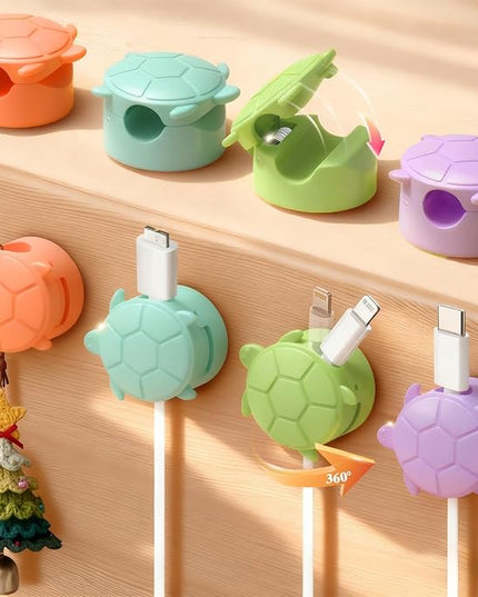 8 Pack Rotatable Cable Clips, Cord Organizer Spring Clip Cord Holder for Nightstand Cable Holders for Cords Charging Cable Organizers Cable Management for Desk Office Car Wall (Multicolor)