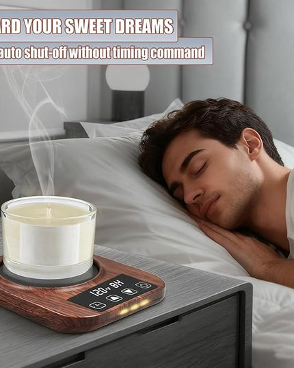 Coffee Mug Warmer, Smart Cup Warmer for Desk with 9 Temperature Settings (100℉-180℉), Auto Shut Off 1-12H Timer, LED Indicator, 4 inch Heating Plate for Coffee, Tea, Milk, Candle Warming