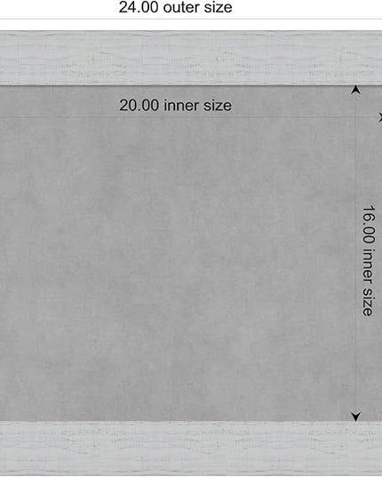 Amanti Art White Framed Magnetic Board 20x24 Small Vision Board for use with Magnets, 100% Metal Sheet to Display Items as Office Decor or for Home Organization in mudroom, Kitchen or Kids Room