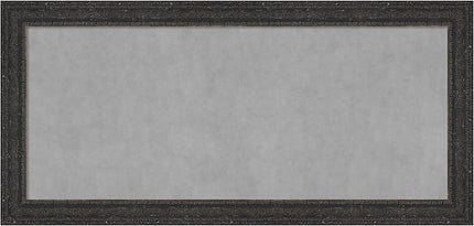 Amanti Art Black Framed Magnetic Board 25x53 Oversize Vision Board for use with Magnets, 100% Metal Sheet to Display Items as Office Decor or for Home Organization in mudroom, Kitchen or Kids Room