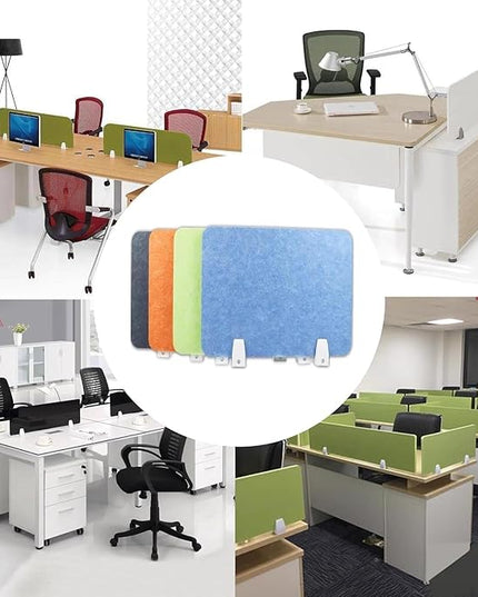 Desk, Soundproof Divider Clip – Vertical Desk Partition for Classroom, Library & Office, Blue, 30x120cm Enhance Focus Productivity