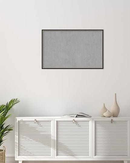 Amanti Art Black Framed Magnetic Board 21x33 Large Vision Board for use with Magnets, 100% Metal Sheet to Display Items as Office Decor or for Home Organization in mudroom, Kitchen or Kids Room