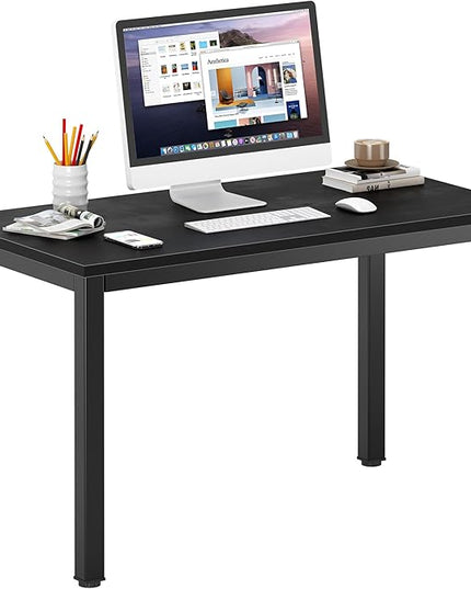 DlandHome 39 inches Small Computer Desk for Home Office Activity Table Writing Table for Small Spaces Study Table Student Laptop Desk Black DND-AC3CB-100