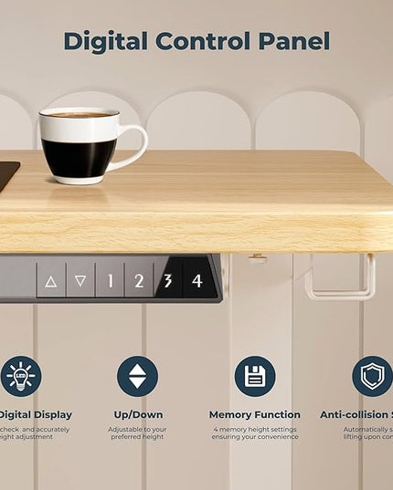 Small Adjustable Stand Up Desk for Children,One-Piece Standing Desk 31.5 x 19.7 Inch, Home Office Desk Computer Workstation, Maple