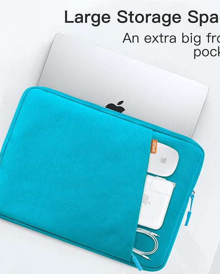 JETech Laptop Sleeve for 13-14Inch MacBook Air/Pro (M5/M4/M3/M2/M1) 2020-2025, 13-13.6 Inch Notebook, Waterproof Shock Resistant Bag Case with Accessory Pocket (Blue)