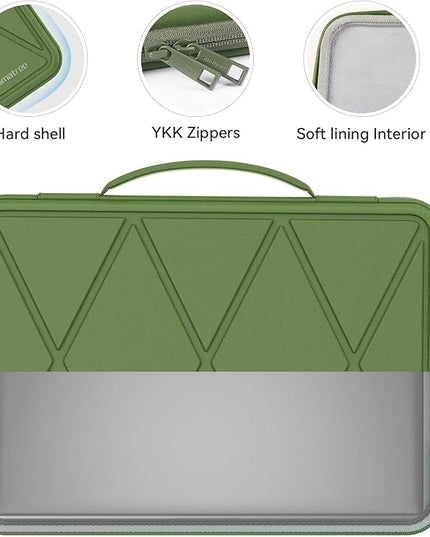 Smatree Hard EVA Protective Sleeve Compatible for 13.3 inch Dell Pro 13 Premium, for 13 inch DELL Latitude 7350/7320 Detachable, for 12 inch DELL Latitude 7230 Rugged Extreme Tablet, Green (X8016TG)