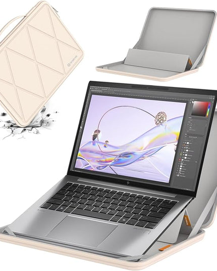 Smatree MS91 Hard EVA Protective Sleeve Case with Stand Compatible for 16 inch HP ZBook Firefly/Power G11 /G11A,for 16 inch EliteBook 865/860 G10/G9,for 16inch ZBook Firefly G10/G9, White