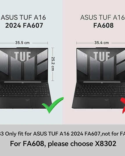 Smatree Hard EVA Protective Case Compatible for 16inch ASUS TUF Gaming F16 2024,for TUF Gaming A16 2024 FA607(Not fit for FA608),Zenbook Pro 16X OLED UX7602,15.6inch ASUS TUF Gaming F15/A15 Bag(X8283)