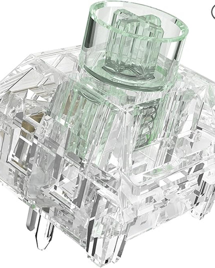 Kailh Box Jellyfish PRO Fully Transparent RGB Clicky Mechanical Keyboard（Jade Jellyfish 90pcs）