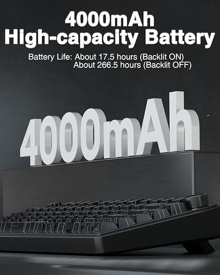 AULA F75 Pro Wireless Mechanical Keyboard with Knob,75% Hot Swappable Custom Gaming Keyboards,RGB Backlit,Pre-lubed Switches,Side Printed PBT Keycaps Creamy Sounding Computer Keyboard, Line Black