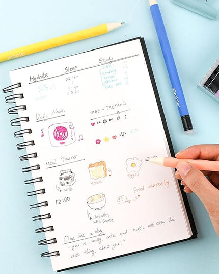 Grabie Erasable Gel Pens, 9 Colors Erasable Pens, Make Mistakes Disappear Colored Pens, Assorted Color Inks for Drawing Writing Planner,Gel Pens for Coloring