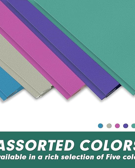 Two Pocket Folders, PANDRI 30 Pack Two Pocket Folders with Prongs, Designed for Office and Classroom, Assorted 5 Dark Colors 2 Pocket 3 Prong Folders