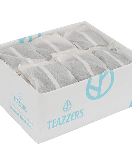 Teazzers Premium All-Natural Green Tea Bags – Great for Foodservice Commercial Ice Tea Brewers | Unsweetened USA-Made Bulk Green Tea for Restaurants, Cafés & Home Brewing (1 Ounce, 96 Count)