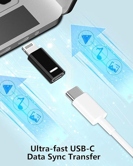 [Apple MFi Certified] USB C to Lightning Adapter, Stuffcool 4Pack Lightning Male to USB C Female Digital Converter PD 20W Type C Fast Charger Connector for iPhone 14 13 12 11 Pro XS XR X 8 SE iPad Pro