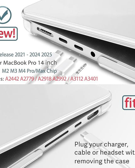 May Chen Case for MacBook Pro 14 inch, A2442 A2779 A2918 A2992 A3401 A3185 A3112 A3434, M1 M2 M3 M4 M5 Chip (2021-2025 Release), Plastic Hard Shell Case with Keyboard Cover, Custom Personalized Image