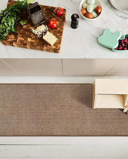 Artoid Mode Washable Kitchen Rugs and Mats Doormat Non Skid, Absorbent Rugs for Kitchen Floor Door Mat Kitchen Mats Front of Sink Hallway 17x47 Inch