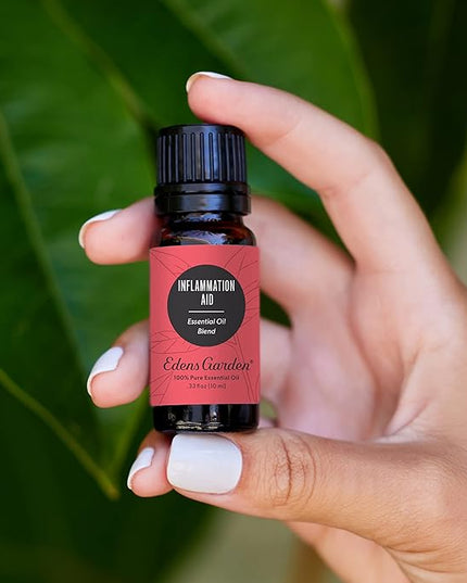 Edens Garden Inflammation Aid Essential Oil Blend- 100% Pure Premium Grade, Undiluted, Natural, Therapeutic, Aromatherapy, The Best for Skin, Face, Humidifiers 10 ml (.33 fl oz)