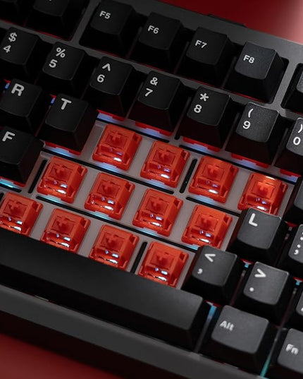 MELETRIX WS Arowana Red Mechanical Keyboard Switches, 35Pcs HMX Linear Switches Pre Lubed 5 Pins 40gf Key Switch for Mechanical Gaming Keyboard (Red)