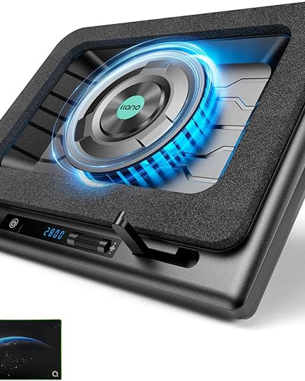 llano Gaming Laptop Cooler, Laptop Cooling Pad Stand with 5.5inch Fan, Fast Cooling Computer Laptop 15.6-21in, Adjustable Speed, Touch Control, 3-Port USB A, A Mouse Pad Included