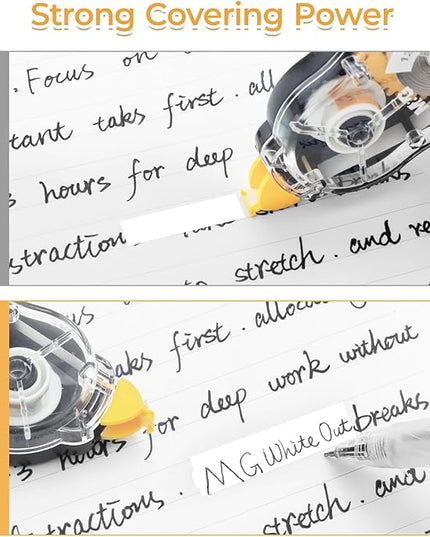 M&G 39.3 Feet Correction Tape, 12 Pack Correction Tape, Easy to Use Applicator for Instant Corrections,Office Products, Total 472FT/144M