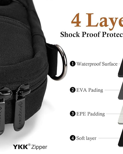 15 15.6 16 17 17.3 inch Laptop Computer PC Shoulder Bag Carrying Case, Water-Repellent Briefcase