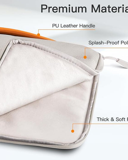 JETech Laptop Sleeve for 13-14Inch MacBook Air/Pro (M5/M4/M3/M2/M1,2020-2025), Waterproof Bag with Portable Handle and Pocket