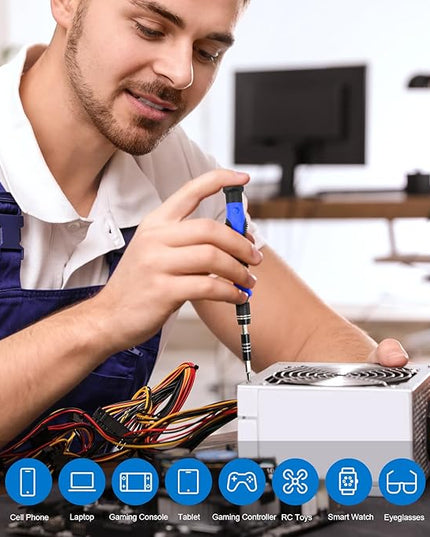 STREBITO Electronics Precision Screwdriver Sets 142-Piece with 120 Bits Magnetic Repair Tool Kit for iPhone, MacBook, Computer, Laptop, PC, Tablet, PS4, Xbox, Nintendo, Game Console