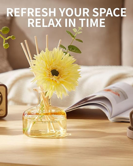 Reed Diffusers Set Orchard Reverie Scent, Reed Diffuser for 120 Days, 7.10 oz Diffusers for Home with 7 Diffuser Sticks, Perfect for Bathroom, Shelf Decor, Air Fresheners