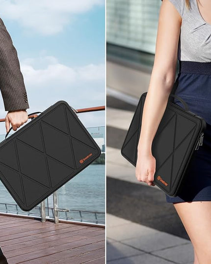 Smatree MS70 Hard EVA Protective Sleeve with Stand Compatible for 14 inch HP Fortis G11 Chromebook, 14 inch HP Fortis G10 Chromebook Laptop, Waterproof and Anti-Shock Bag
