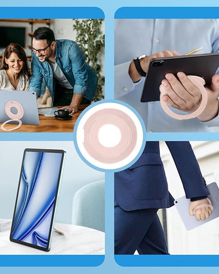 Universal Tablet Mount Holder Stand - 360 Rotating Desktop Tablet Magnetic Ring Holder Handle Grip Bracket Compatible for iPad Pro, Air, Mini, Galaxy, Fire, Kindle, All 6-13" Divice Accessories