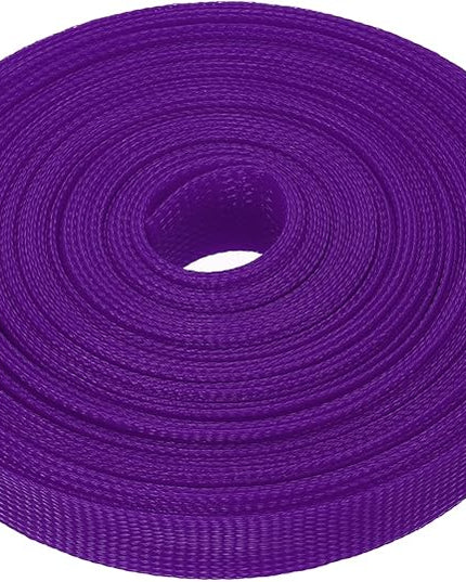 uxcell Expandable Sleeving, 1-inch 50ft Cable Sleeve, Purple