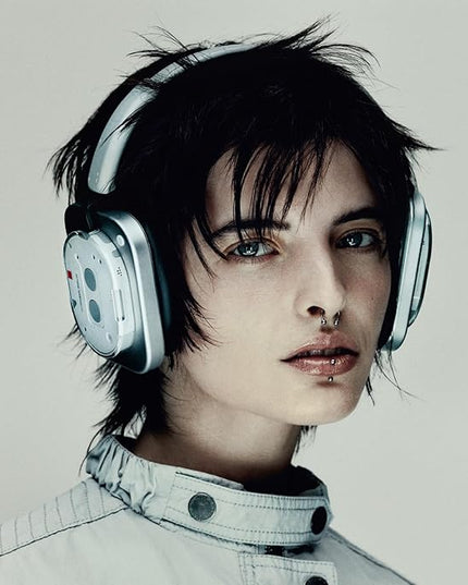 Nothing Headphone (1) Hybrid Active Noise Cancelling Headphones, Wireless Over-Ear Headphones with 6 Mics, 80Hrs Playtime, Hi-Res Audio, KEF-Tuned, Spatial Sound, Comfort Fit & Fast Charging White